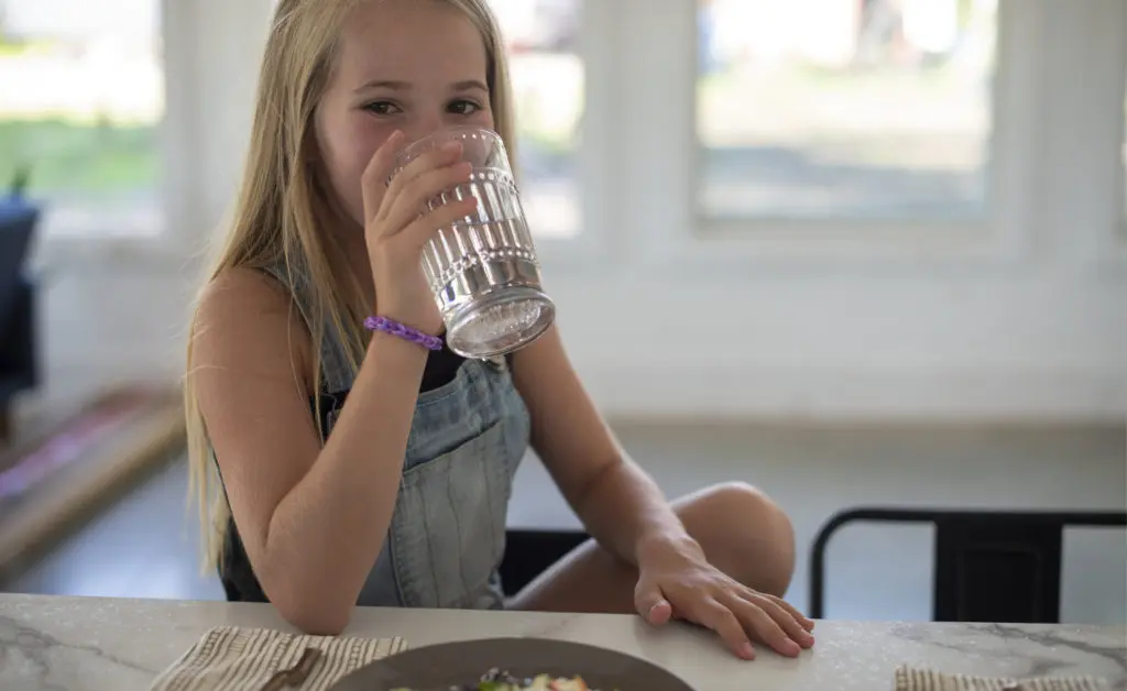 Girl Drinking Water